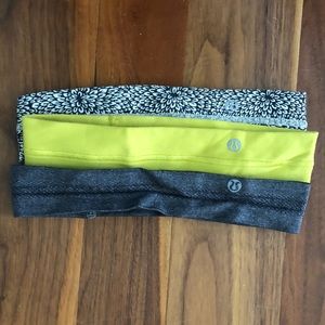 Set of 3 LULULEMON Headbands